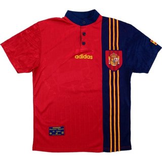 Thailandia Maglia Spagna Prima Retro 1996 Rosso Thailandia Maglia Spagna Prima Retro 1996 Rosso