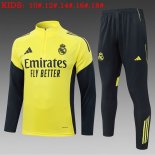 Bambino Felpa Allenamento Real Madrid 2025/2026 Giallo 5