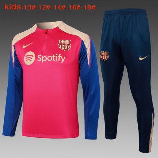 Bambino Felpa Allenamento Barcellona 2024/2025 Rosso Blu Bambino Felpa Allenamento Barcellona 2024/2025 Rosso Blu