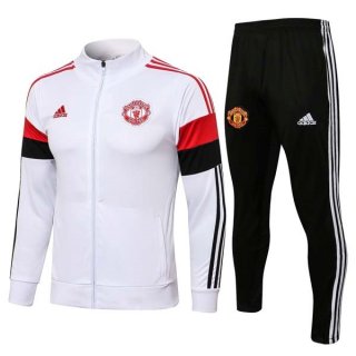 Giacca Manchester United 2022 Bianco Nero Giacca Manchester United 2022 Bianco Nero