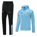 Giacca a vento Manchester City Set Completo 2021/2022 Blu Luce