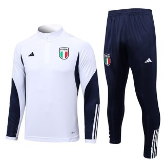 Felpa Allenamento Italia 2023/2024 Bianco Felpa Allenamento Italia 2023/2024 Bianco