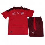 Maglia Svizzera Prima Bambino 2021 Rosso