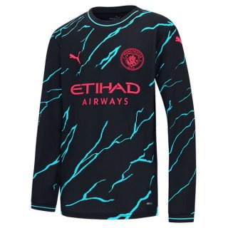 Thailandia Maglia Manchester City Seconda ML 2023/2024 Thailandia Maglia Manchester City Seconda ML 2023/2024