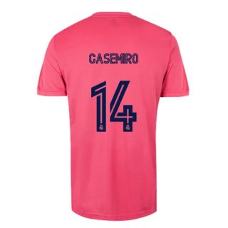 Maglia Real Madrid Seconda NO.14 Casemiro 2020/2021 Rosa Maglia Real Madrid Seconda NO.14 Casemiro 2020/2021 Rosa