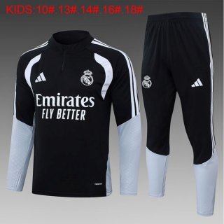 Bambino Felpa Allenamento Real Madrid 2026/2027 Nero 3