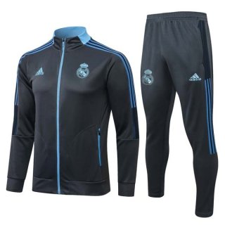 Giacca Real Madrid 2022 Grigio Blu Giacca Real Madrid 2022 Grigio Blu