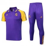 Polo Real Madrid Set Completo 2024/2025 Porpora Giallo