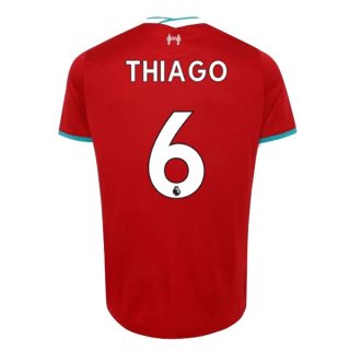 Maglia Liverpool NO.6 Thiago Prima 2020/2021 Rosso Maglia Liverpool NO.6 Thiago Prima 2020/2021 Rosso
