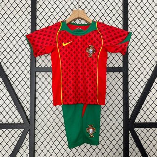 Maglia Portogallo Prima Bambino Retro 2004 Maglia Portogallo Prima Bambino Retro 2004