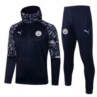 Felpa Cappuccio Manchester City 2021/2022 Blu Navy