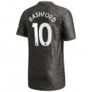 Maglia Manchester United NO.10 Rashford Seconda 2020/2021 Nero