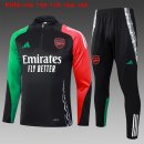 Bambino Felpa Allenamento Arsenal 2024/2025 Nero Rosso