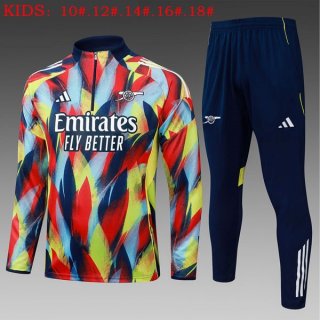 Bambino Felpa Allenamento Arsenal 2025/2026 Blu Rosso 2 Bambino Felpa Allenamento Arsenal 2025/2026 Blu Rosso 2