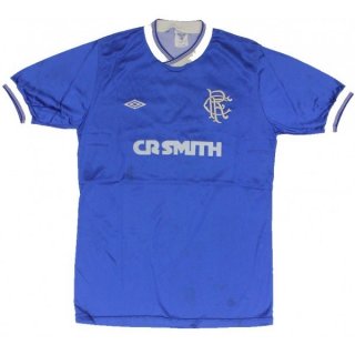 Thailandia Maglia Rangers Prima Retro 1984 1987 Blu Thailandia Maglia Rangers Prima Retro 1984 1987 Blu