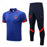 Polo Atletico Madrid Set Completo 2022-2023 Blu 1