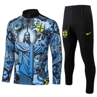 Felpa Allenamento Brasile 2024/2025 Blu Felpa Allenamento Brasile 2024/2025 Blu