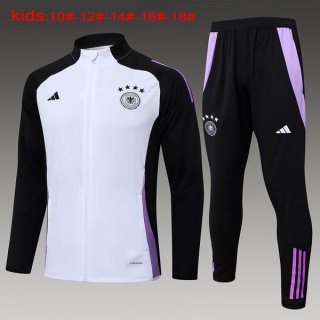 Bambino Giacca Germania 2024/2025 Bianco Nero 3 Bambino Giacca Germania 2024/2025 Bianco Nero 3