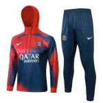 Felpa Cappuccio PSG 2024 Blu Rosso 2 Felpa Cappuccio PSG 2024 Blu Rosso 2