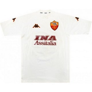 Thailandia Maglia As Roma Seconda Retro 2000 2001 Bianco