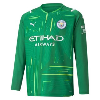 Thailandia Maglia Manchester City Portiere ML 2021/2022 Verde Thailandia Maglia Manchester City Portiere ML 2021/2022 Verde
