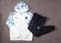 Felpa Cappuccio Marseille 2021/2022 Bianco