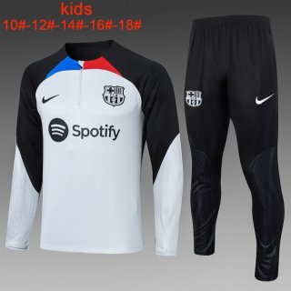 Bambino Felpa Barcellona 2024 Grigio 2 Bambino Felpa Barcellona 2024 Grigio 2