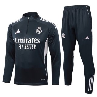 Felpa Allenamento Real Madrid 2025/2026 Grigio 5 Felpa Allenamento Real Madrid 2025/2026 Grigio 5