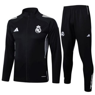 Giacca Real Madrid 2025/2026 Nero 3 Giacca Real Madrid 2025/2026 Nero 3