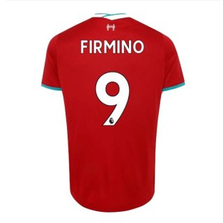 Maglia Liverpool NO.9 Firmino Prima 2020/2021 Rosso Maglia Liverpool NO.9 Firmino Prima 2020/2021 Rosso