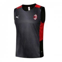 Maglia AC Milan Senza Maniche 2022 Nero Rosso