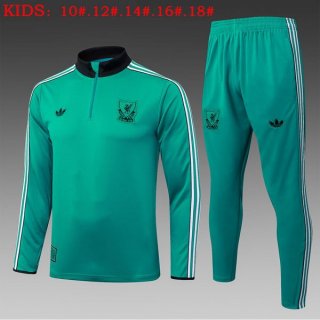 Bambino Felpa Allenamento Liverpool 2026/2027 Verde