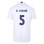 Maglia Real Madrid Prima NO.5 Varane 2020/2021 Bianco