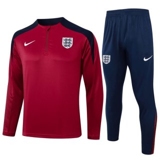 Felpa Allenamento Inghilterra 2024/2025 Rosso Nero 3 Felpa Allenamento Inghilterra 2024/2025 Rosso Nero 3