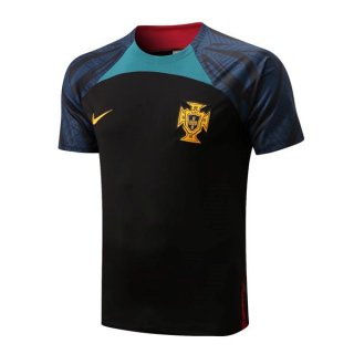 Maglia Formazione Portogallo 2022-2023 Nero Blu Maglia Formazione Portogallo 2022-2023 Nero Blu