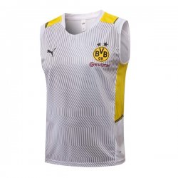 Maglia Real Madrid Senza Maniche 2022 Bianco Giallo