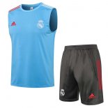 Maglia Real Madrid Senza Maniche Set Completo 2022 Blu