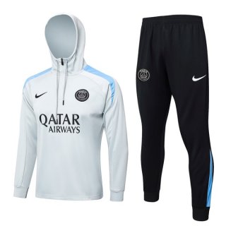 Felpa Cappuccio PSG 2024/2025 Grigio 5 Felpa Cappuccio PSG 2024/2025 Grigio 5