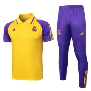 Polo Real Madrid Set Completo 2024/2025 Giallo Porpora Polo Real Madrid Set Completo 2024/2025 Giallo Porpora