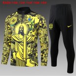 Bambino Felpa Allenamento Brasile 2024/2025 Giallo