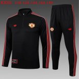 Bambino Felpa Allenamento Manchester United 2025/2026 Nero 4