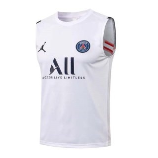 Maglia Paris Saint Germain Senza Maniche 2022 Bianco