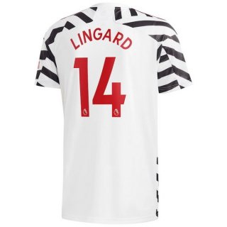 Maglia Manchester United NO.14 Lingard Terza 2020/2021 Bianco