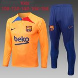 Bambino Felpa Barcellona 2023 Arancione Blu 2