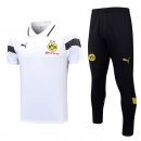 Polo Borussia Dortmund Set Completo 2023/2024 Bianco Nero