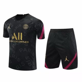 Maglia Formazione PSG Set Completo 2020/2021 Nero Oro Maglia Formazione PSG Set Completo 2020/2021 Nero Oro