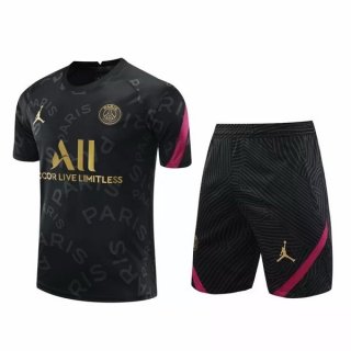 Maglia Formazione PSG Set Completo 2020/2021 Nero Oro