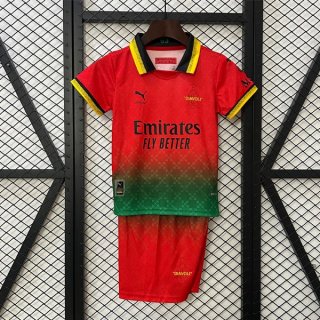 Maglia AC Milan Co-Branded Edition Bambino 2025/2026 Rosso