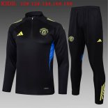 Bambino Felpa Allenamento Manchester United 2025/2026 Nero 5
