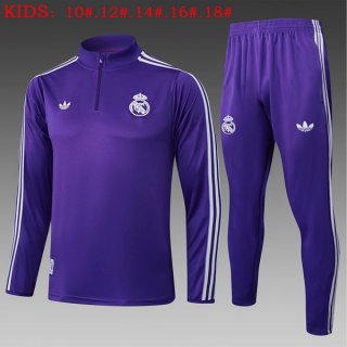 Bambino Felpa Allenamento Real Madrid 2025/2026 Porpora 5 Bambino Felpa Allenamento Real Madrid 2025/2026 Porpora 5